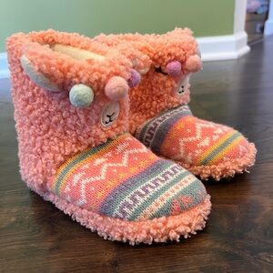 Toddler girl Totes llama slippers - size 11/12